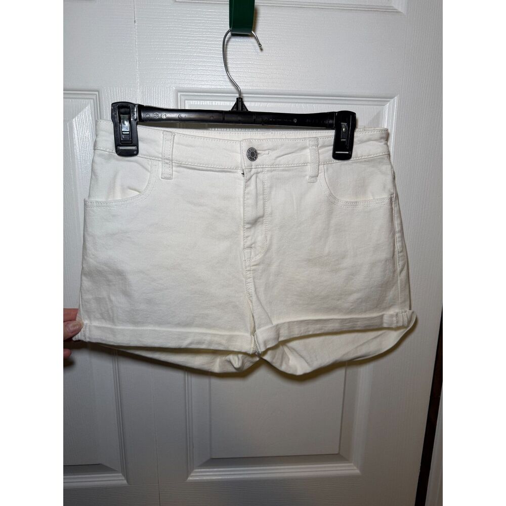 PacSun Super Stretch Shortie White Denim Shorts Women's Size 27